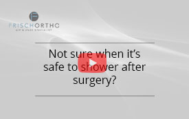 Not sure when it’s safe to shower after surgery?